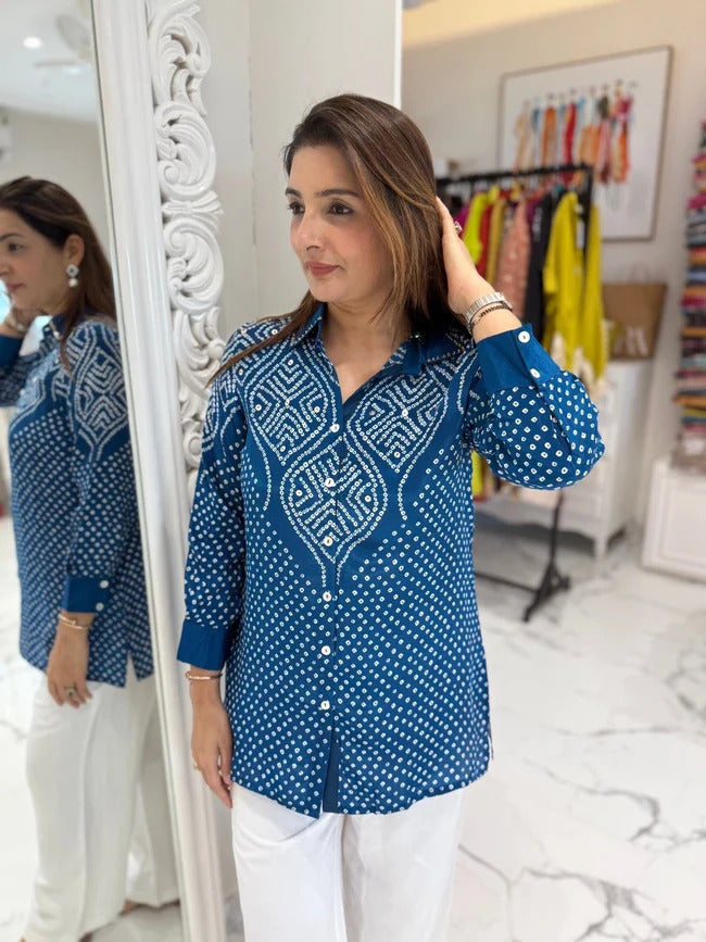 Eloria Bandhani Luxe Shirt
