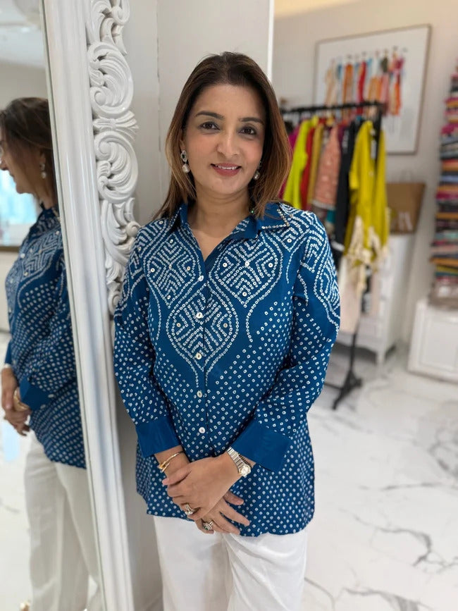Eloria Bandhani Luxe Shirt