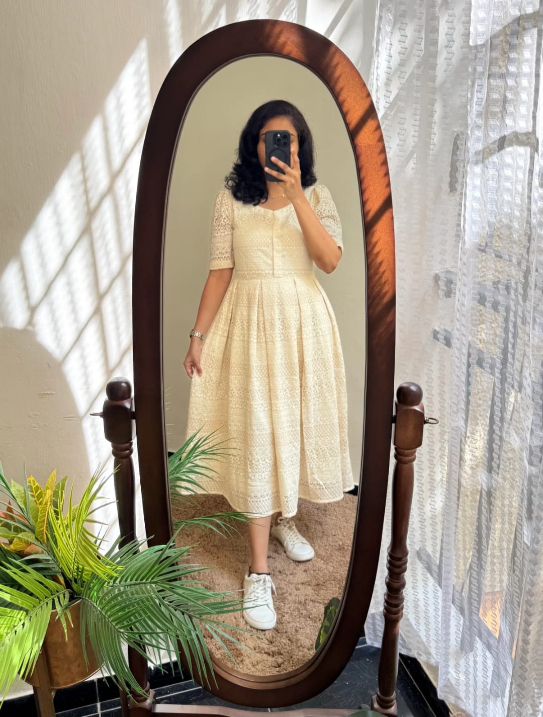 Stylo Present Beautiful Pure Cotton Lace Dress