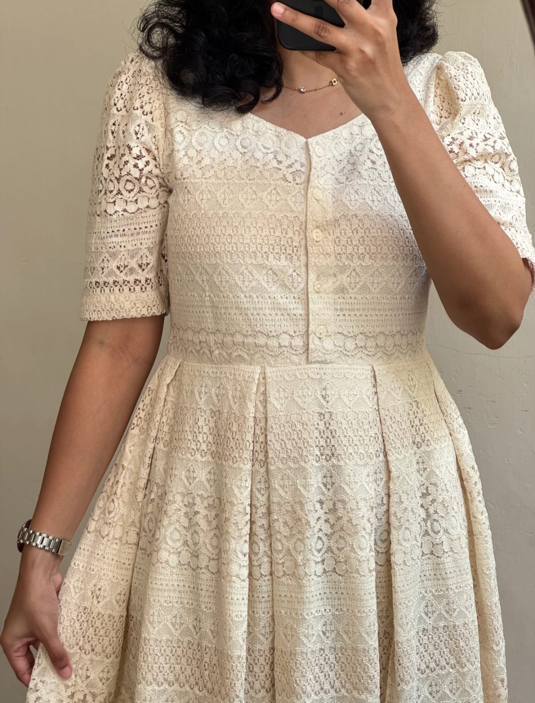 Stylo Present Beautiful Pure Cotton Lace Dress