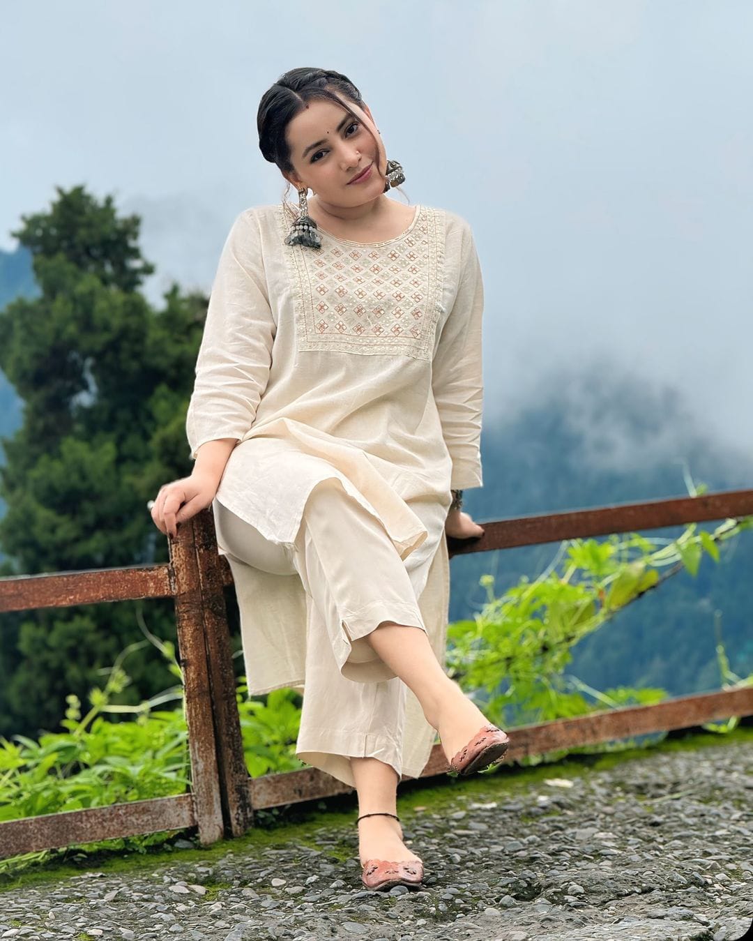 Pure chanderi two piece set