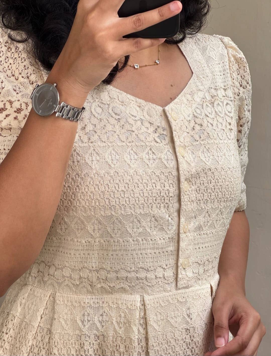 Stylo Present Beautiful Pure Cotton Lace Dress