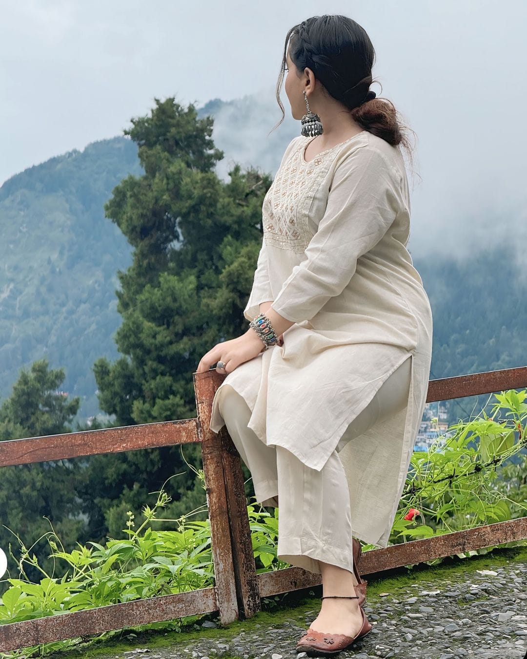 Pure chanderi two piece set