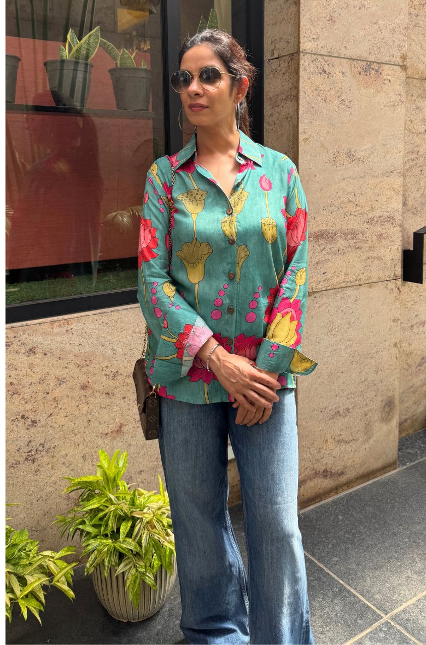 Floral Drift Printed Shirt