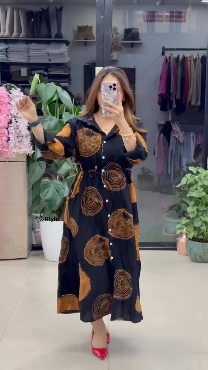 Wooden Print One Piece