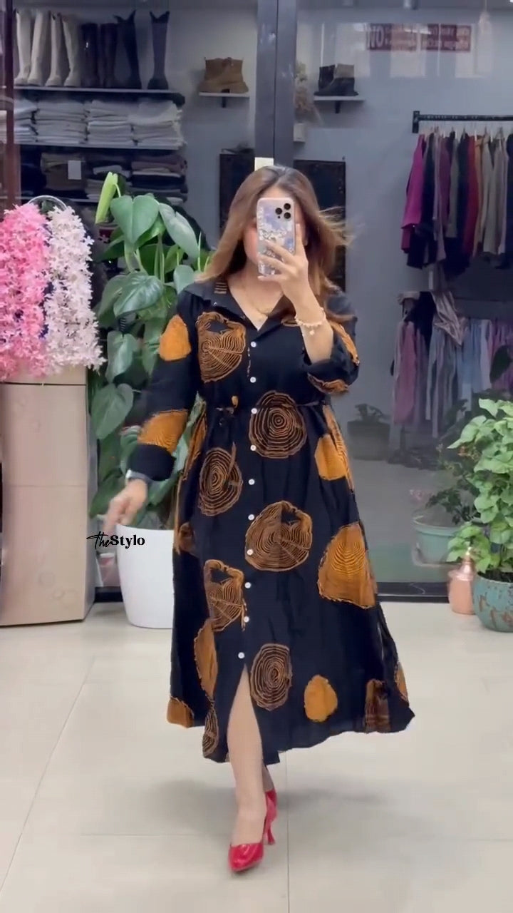 Wooden Print One Piece