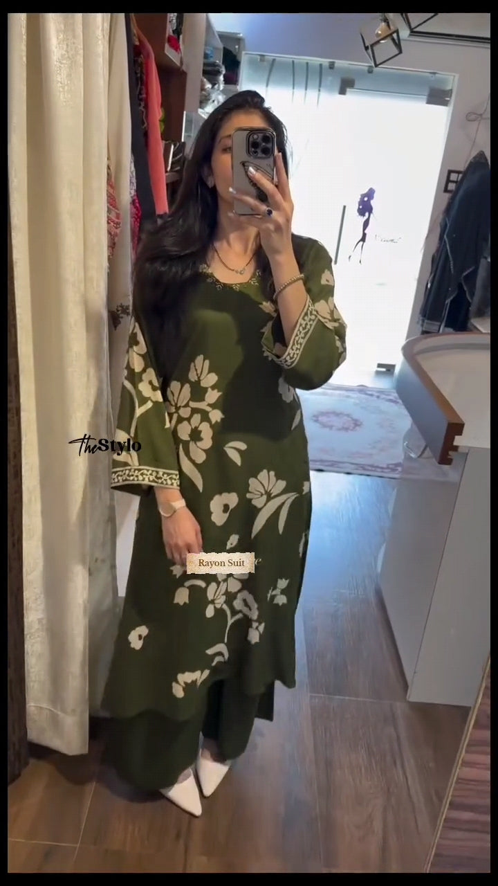 Classic Ethnic Kurti with Palazzo Pant Pair