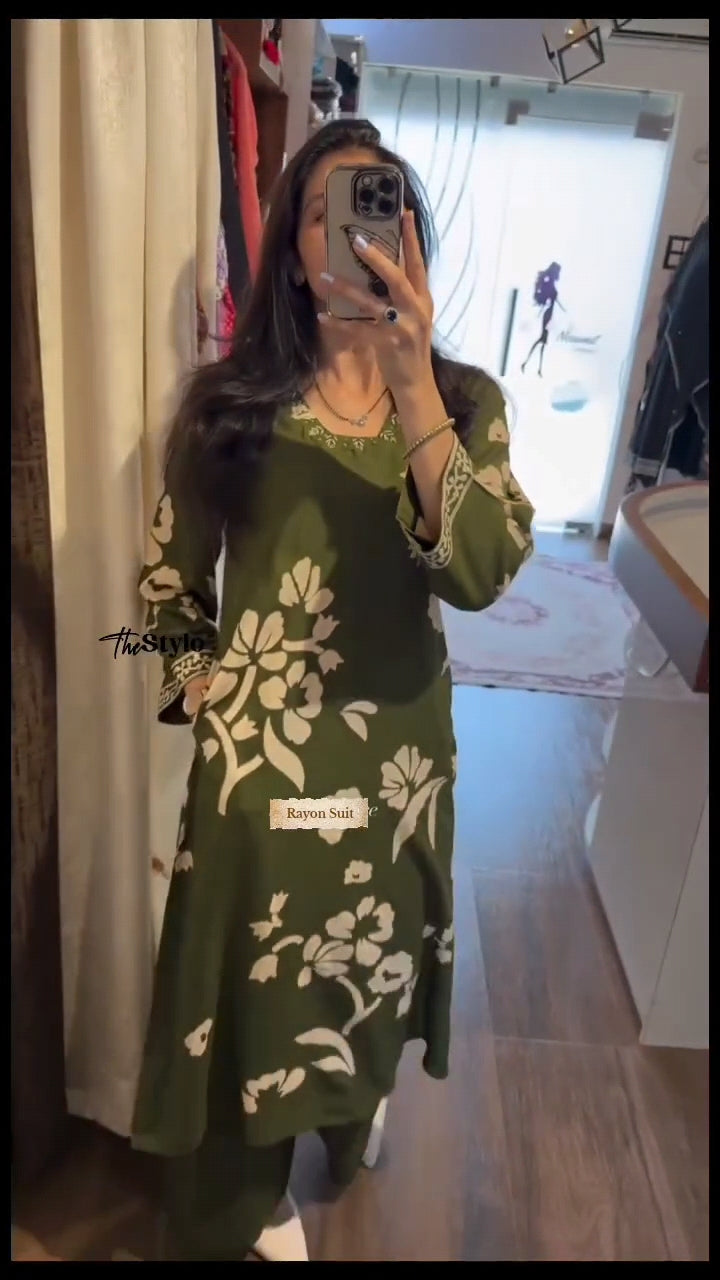 Classic Ethnic Kurti with Palazzo Pant Pair