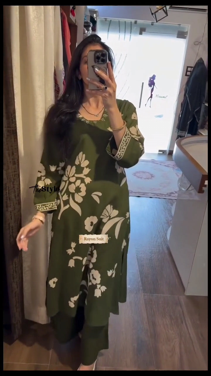 Classic Ethnic Kurti with Palazzo Pant Pair