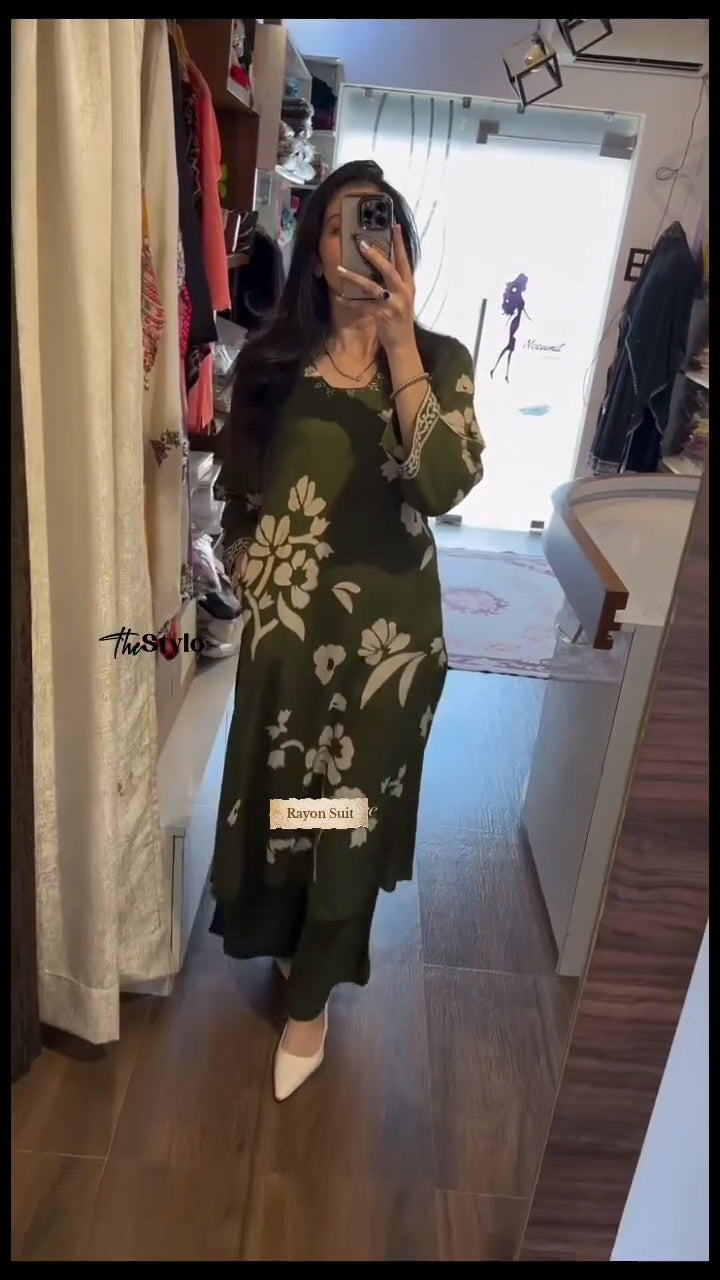 Classic Ethnic Kurti with Palazzo Pant Pair