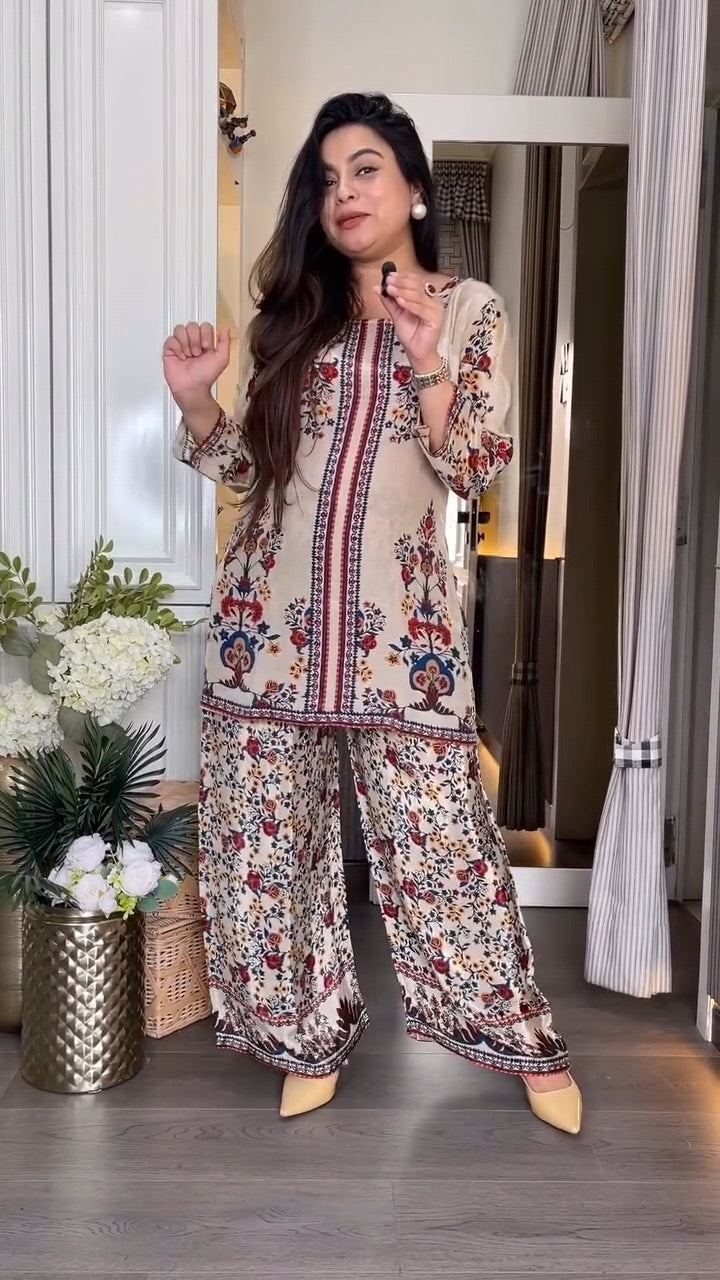 Luxurious Printed Cord-Set