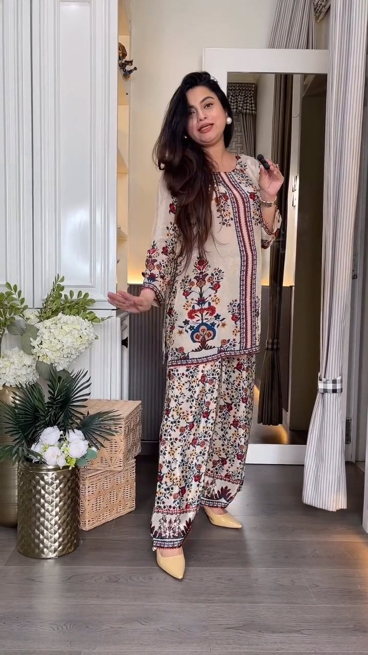 Luxurious Printed Cord-Set