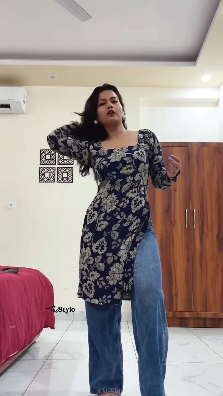 Cotton Kurti with Dori Closure
