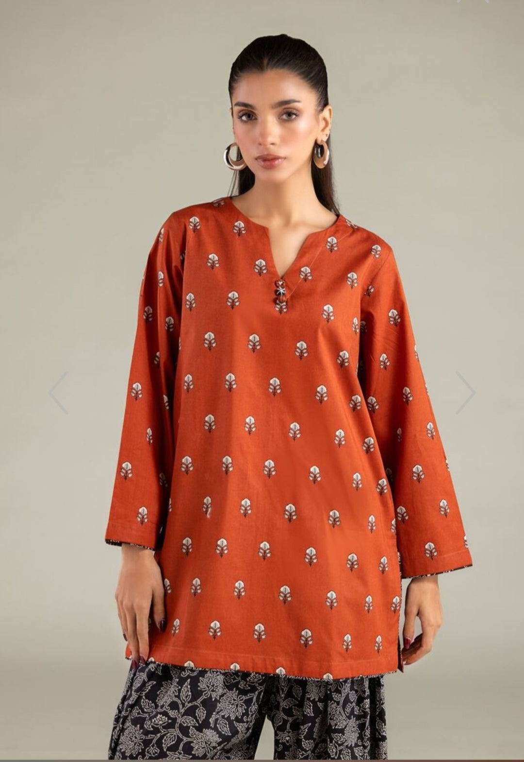 Amber Grace Printed Rayon Kurta Palazzo Set