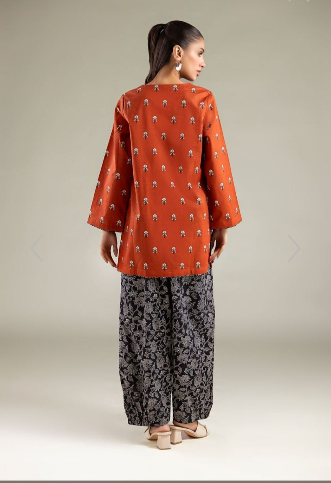 Amber Grace Printed Rayon Kurta Palazzo Set