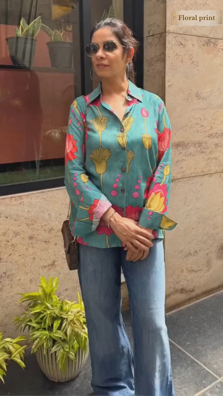 Floral Drift Printed Shirt